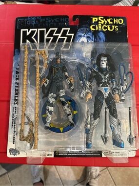 KISS Psycho Circus Two-Figure Action Set in Black, Silver & Blue